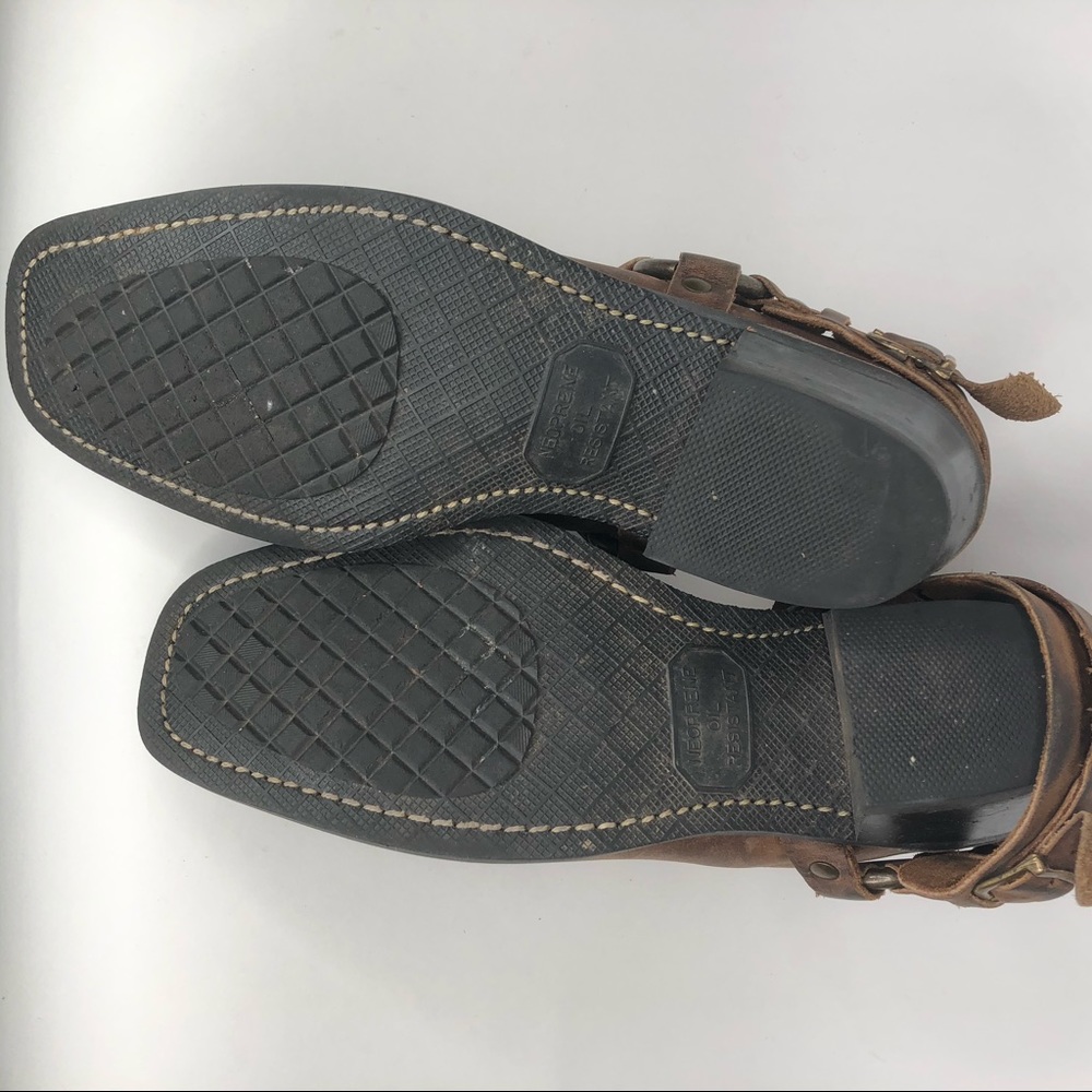 Frye Brown Belted Harness Mule Womens size 8 - Picture 8 of 8